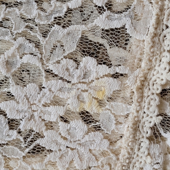 Free People lace/ crochet cream top - Picture 6 of 8